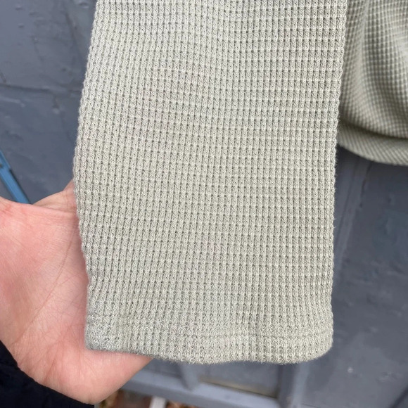 The Group by Babton  tie-front thermal Sage Green, size 1X - Picture 8 of 11
